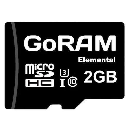 GoRAM Elemental 2GB GRSDQEM-002G microSDHC Memory Card C10 UHS-I