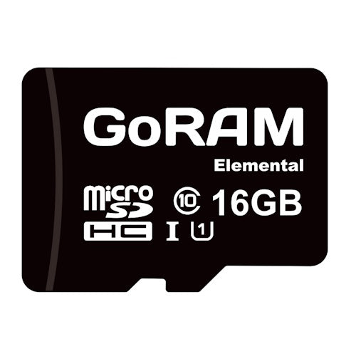 GoRAM Elemental 16GB GRSDQEM-016G microSD Memory Card C10 U1 UHS-I