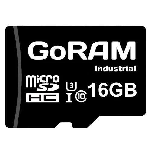 GoRAM Industrial 16GB GRSDQIN-016G-I microSDHC Memory Card C10