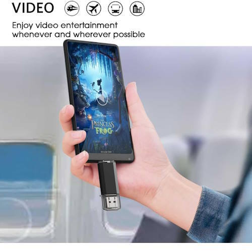 GoRAM Go-Stick Dual Drive 128GB GRU30DD-128G USB 3.0 Dual A+C Flash Drive