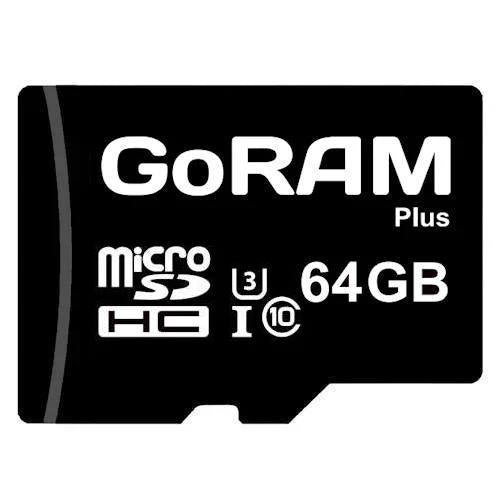 GoRAM Plus 64GB GRSDQGP-064G microSDHC Memory Card C10