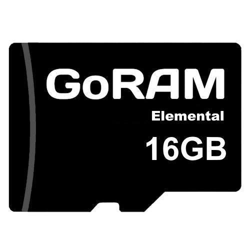 GoRAM Elemental 16GB GRSDQEM-016G microSD Memory Card C10 U1 UHS-I