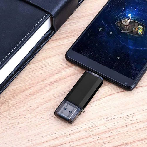 GoRAM Go-Stick Dual Drive 128GB GRU30DD-128G USB 3.0 Dual A+C Flash Drive